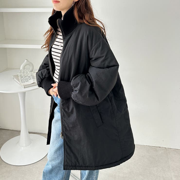 スタンドカラー裏キルティングコート[品番：GERW0010749]｜GeeRA