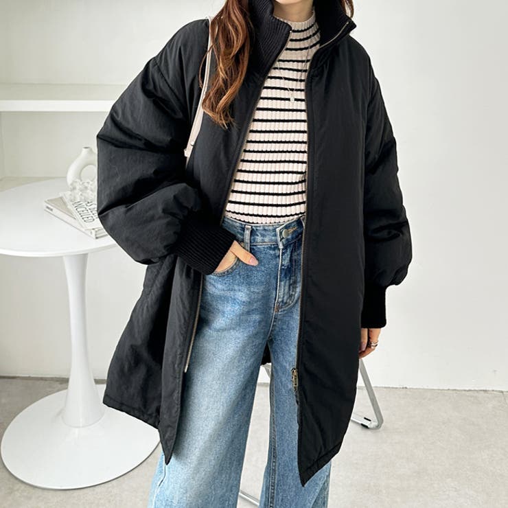 スタンドカラー裏キルティングコート[品番：GERW0010749]｜GeeRA