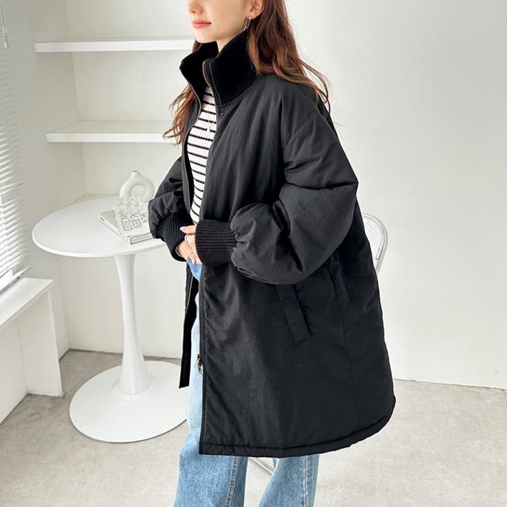 スタンドカラー裏キルティングコート[品番：GERW0010749]｜GeeRA