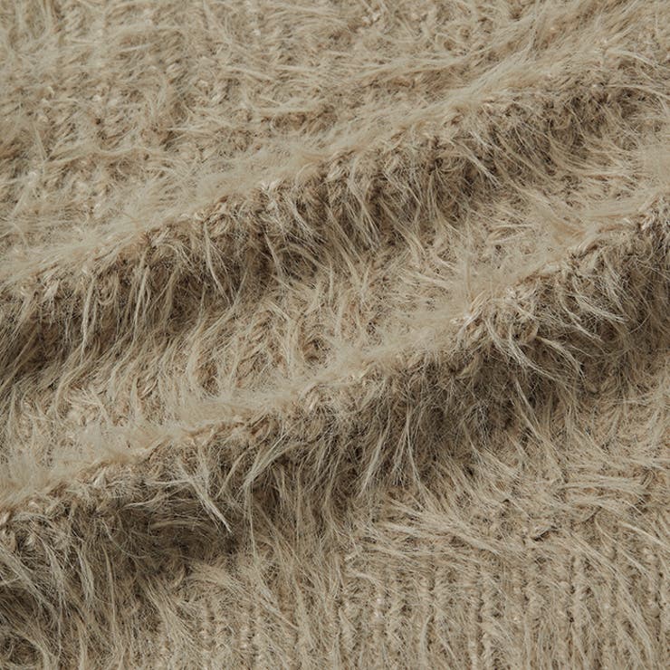 リブニットワンピース×シャギーベストセット | GeeRA | 詳細画像10 