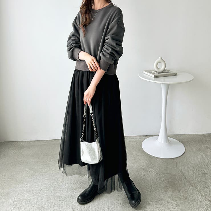 チュールドッキングワンピース | GeeRA | 詳細画像16 