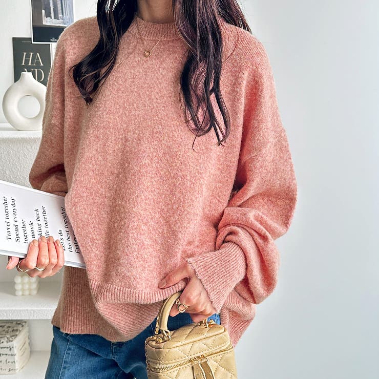 袖ボリュームミックスカラーオーバーニット | GeeRA | 詳細画像39 