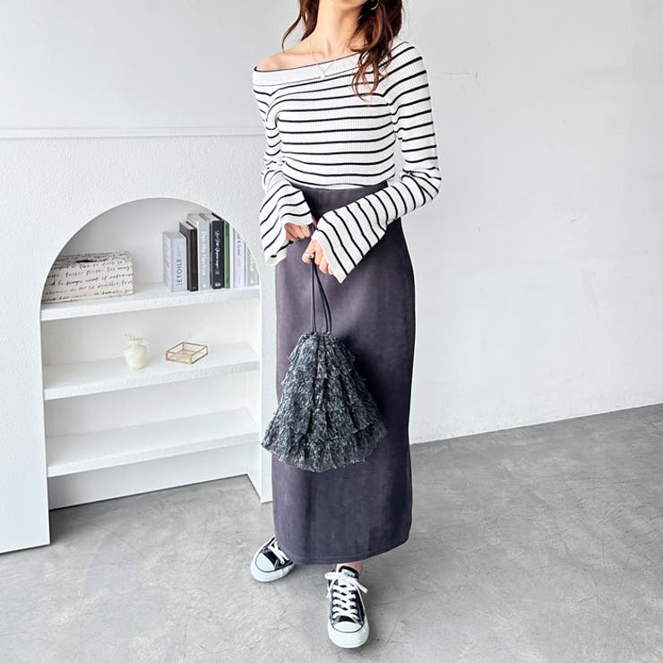 バレエネックフレアースリーブニット | GeeRA | 詳細画像5 