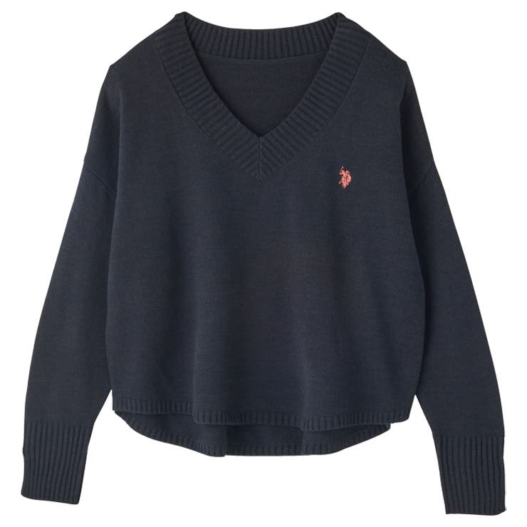 U．S． POLO ASSN．】Vネックニットプルオーバー
