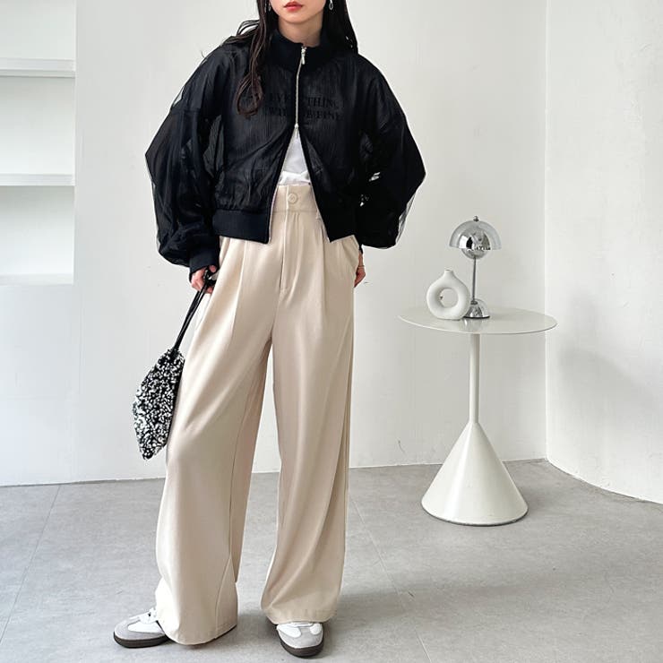 着心地抜群！ハイウエストダブルタックワイドパンツ | GeeRA | 詳細画像42 