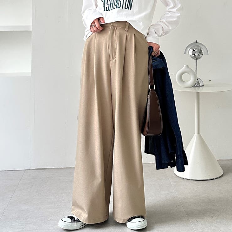 着心地抜群！ハイウエストダブルタックワイドパンツ | GeeRA | 詳細画像51 