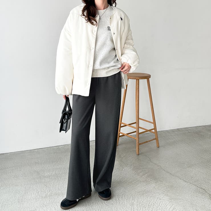 ふわふわあったか！裏起毛リブワイドパンツ | GeeRA | 詳細画像35 