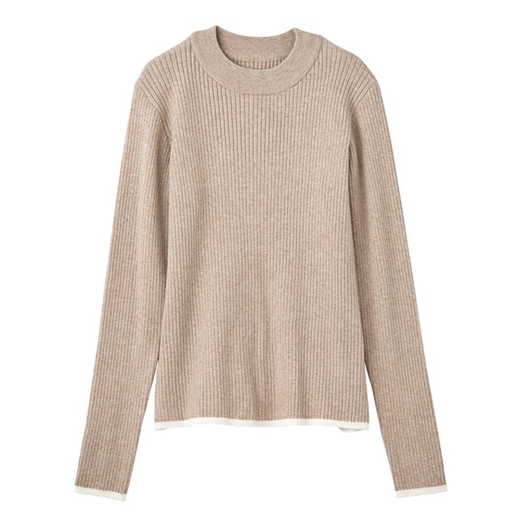 袖口ボタン配色ハイネックリブニット | GeeRA | 詳細画像65 