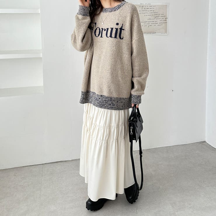 モヘアライクジャガードロゴニット[品番：GERW0010807]｜GeeRA