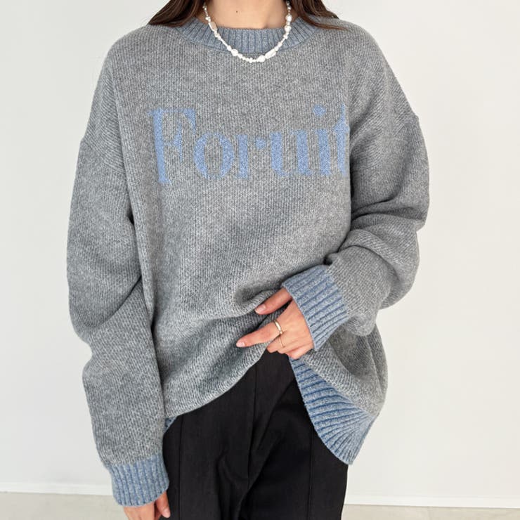 海外並行輸入正規品 モヘアライクジャガードロゴニット[品番：GERW0010807]｜GeeRA その他
