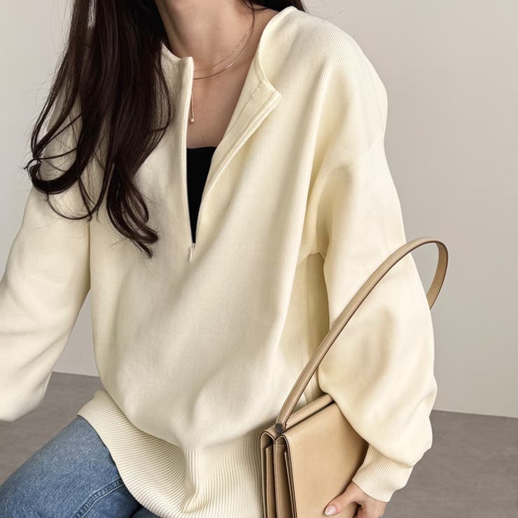 期間限定お買い得商品 |  通販 ハーフジップニットプルオーバー[品番：GERW0010809]｜GeeRA チェスト・タンス
