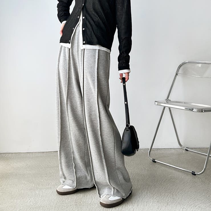 杢グレー | フロントラインスウェットパンツ | GeeRA