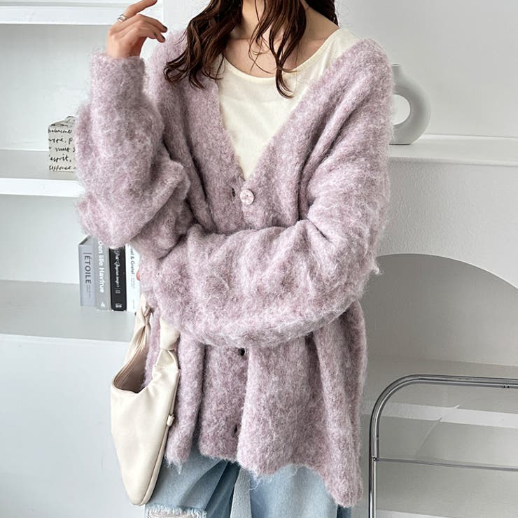 ブークレミックスシャギーカーディガン | GeeRA | 詳細画像40 