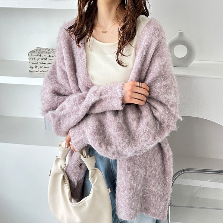 ブークレミックスシャギーカーディガン | GeeRA | 詳細画像41 