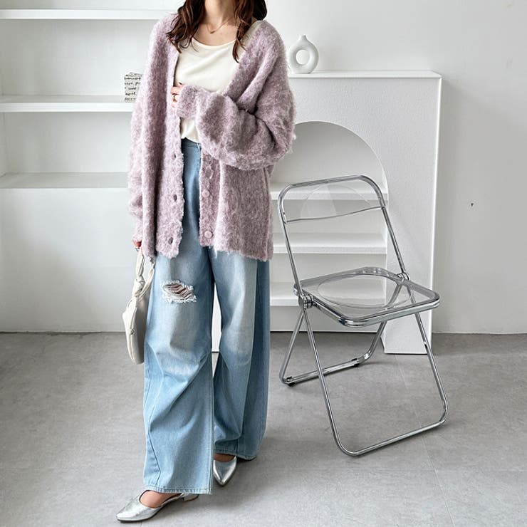 ブークレミックスシャギーカーディガン | GeeRA | 詳細画像42 