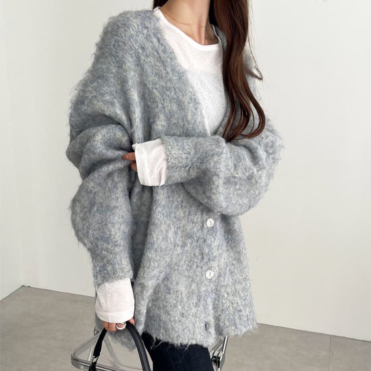 ブークレミックスシャギーカーディガン | GeeRA | 詳細画像2 