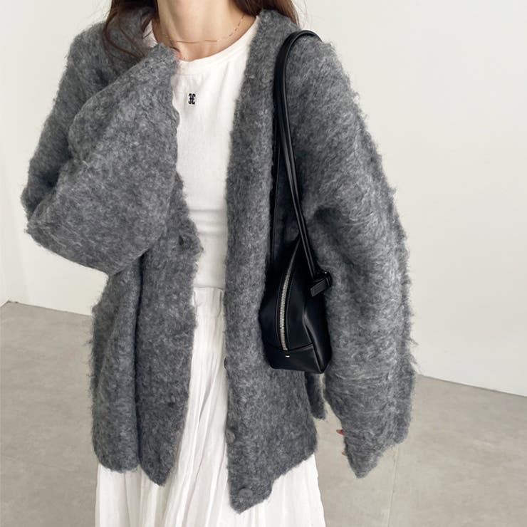 ブークレミックスシャギーカーディガン | GeeRA | 詳細画像12 