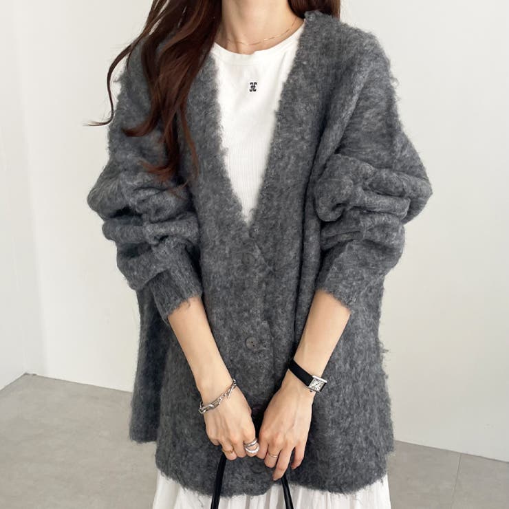 ブークレミックスシャギーカーディガン | GeeRA | 詳細画像15 