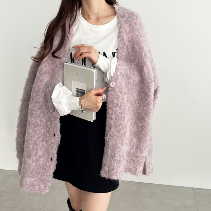 ブークレミックスシャギーカーディガン | GeeRA | 詳細画像38 