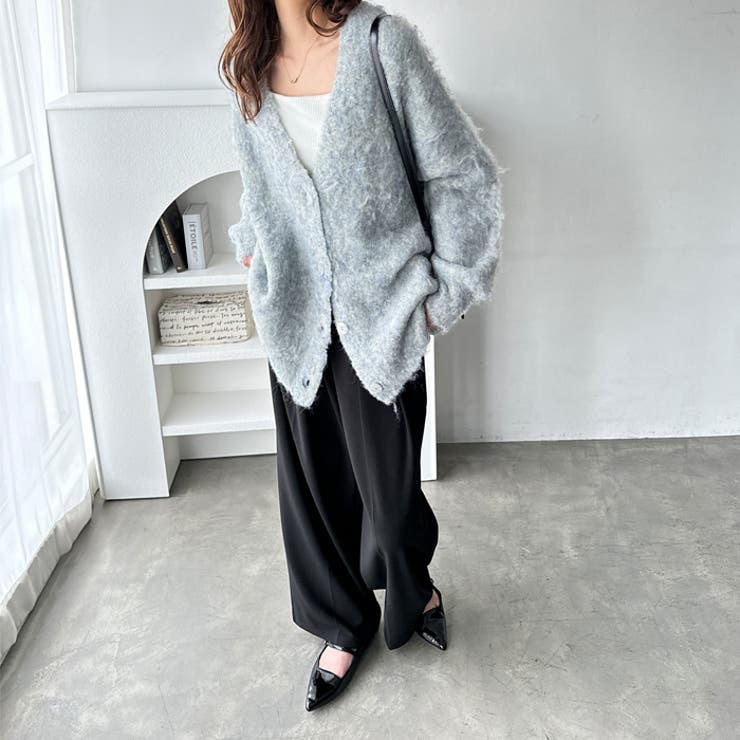 ブークレミックスシャギーカーディガン | GeeRA | 詳細画像11 