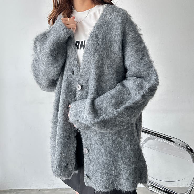 ブークレミックスシャギーカーディガン | GeeRA | 詳細画像18 