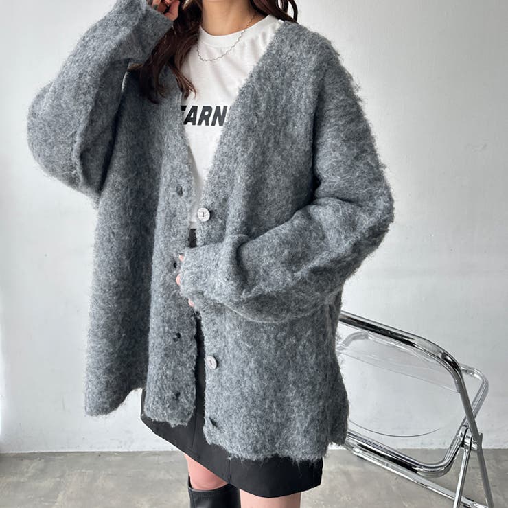 ブークレミックスシャギーカーディガン | GeeRA | 詳細画像19 