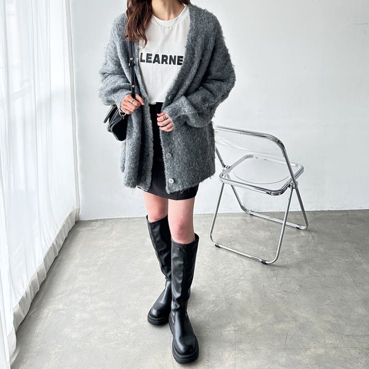 ブークレミックスシャギーカーディガン | GeeRA | 詳細画像21 