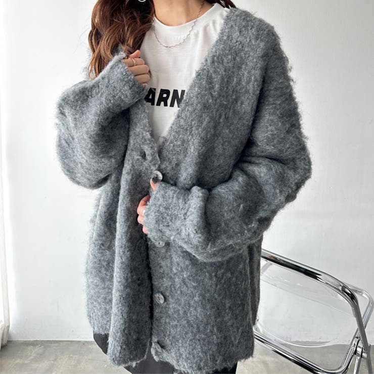 ブークレミックスシャギーカーディガン | GeeRA | 詳細画像17 