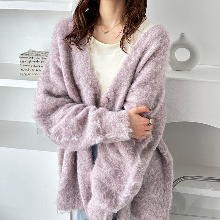 ブークレミックスシャギーカーディガン | GeeRA | 詳細画像39 