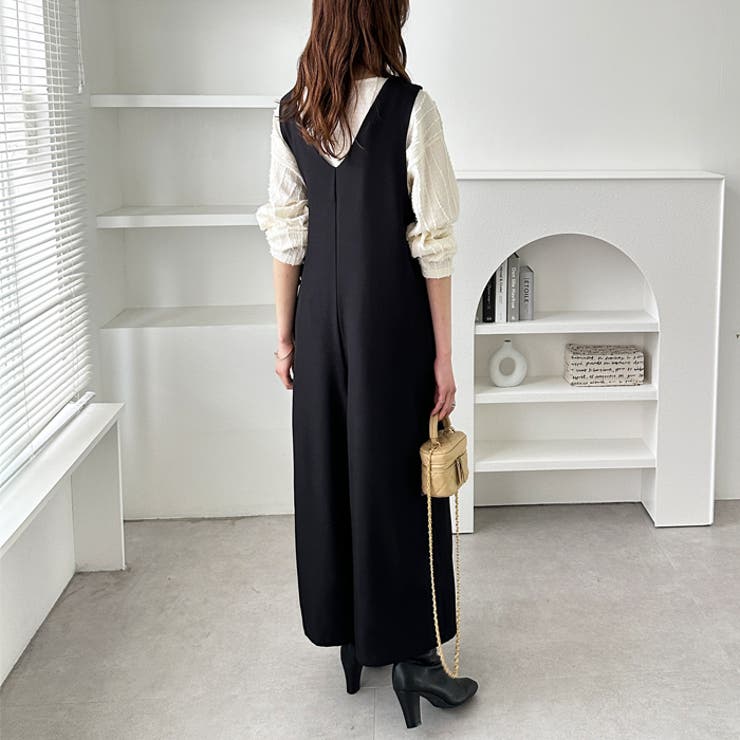 楽ちん！ウエストリボンラップオールインワン | GeeRA | 詳細画像4 