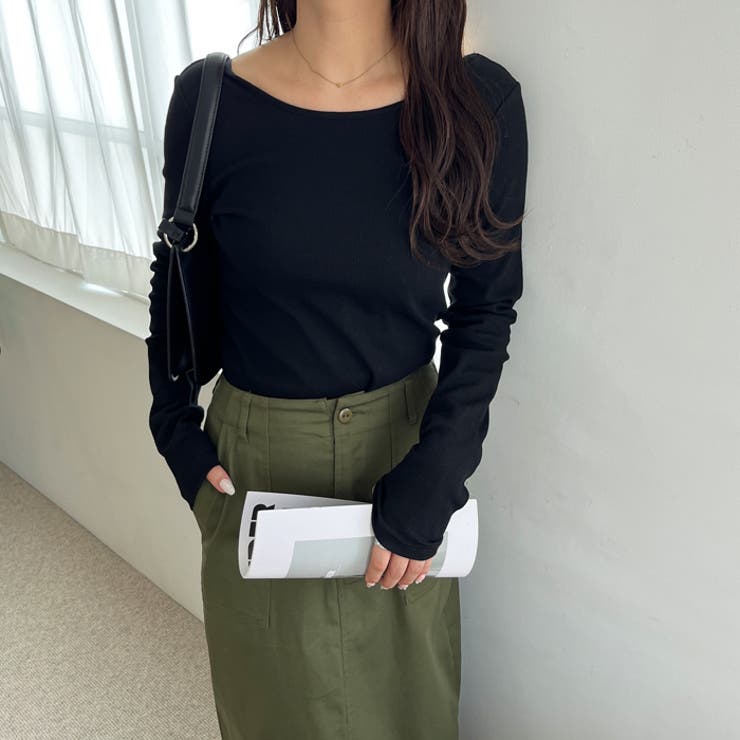 【nelliy.】バックオープンリブトップス | GeeRA | 詳細画像2 