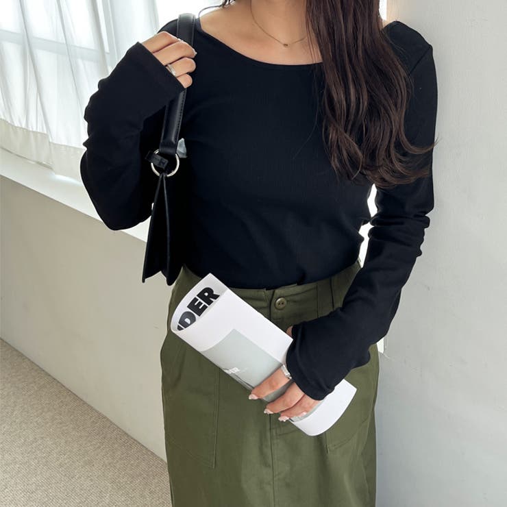 【nelliy.】バックオープンリブトップス | GeeRA | 詳細画像3 