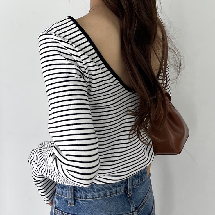 【nelliy.】バックオープンリブトップス | GeeRA | 詳細画像30 