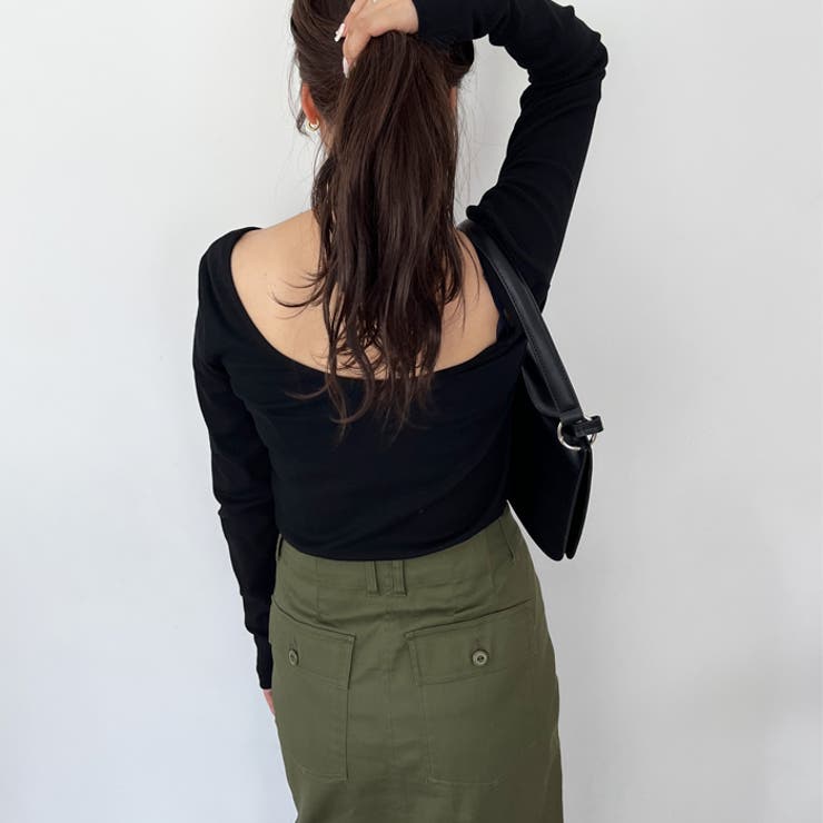 【nelliy.】バックオープンリブトップス | GeeRA | 詳細画像5 