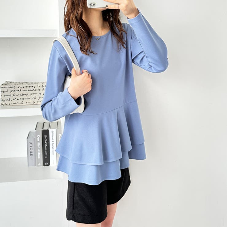 きれいめポンチペプラムティアードカットソー | GeeRA | 詳細画像20