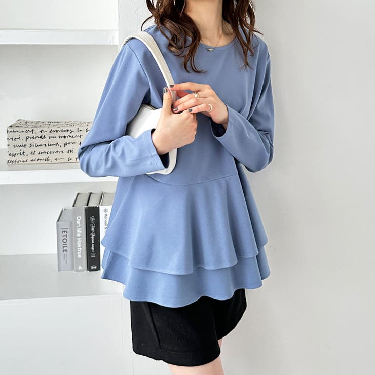 きれいめポンチペプラムティアードカットソー | GeeRA | 詳細画像21