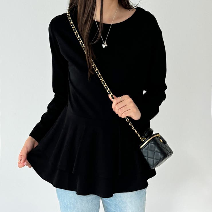 きれいめポンチペプラムティアードカットソー | GeeRA | 詳細画像10