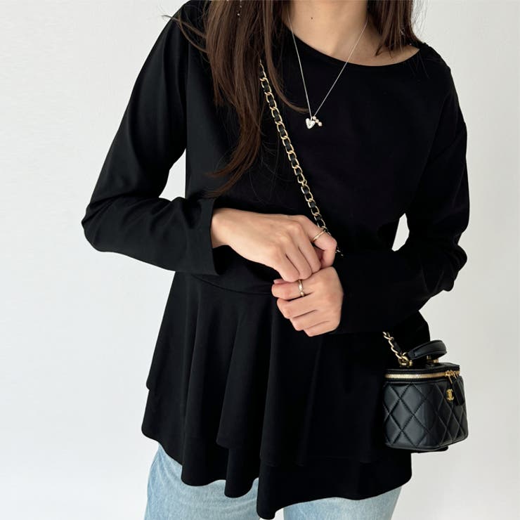 きれいめポンチペプラムティアードカットソー | GeeRA | 詳細画像11