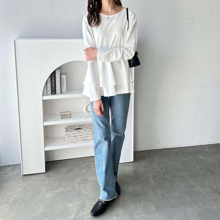 きれいめポンチペプラムティアードカットソー | GeeRA | 詳細画像7