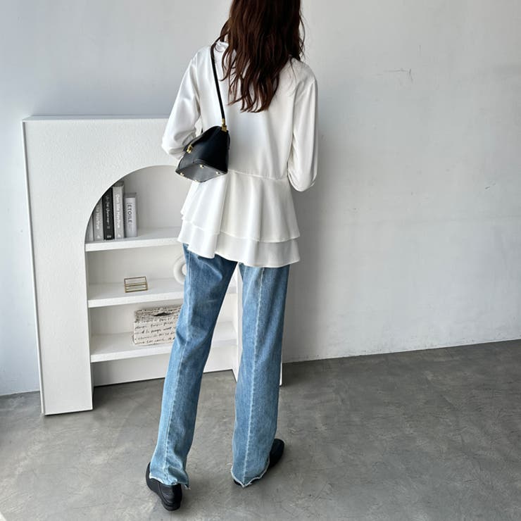 きれいめポンチペプラムティアードカットソー | GeeRA | 詳細画像9