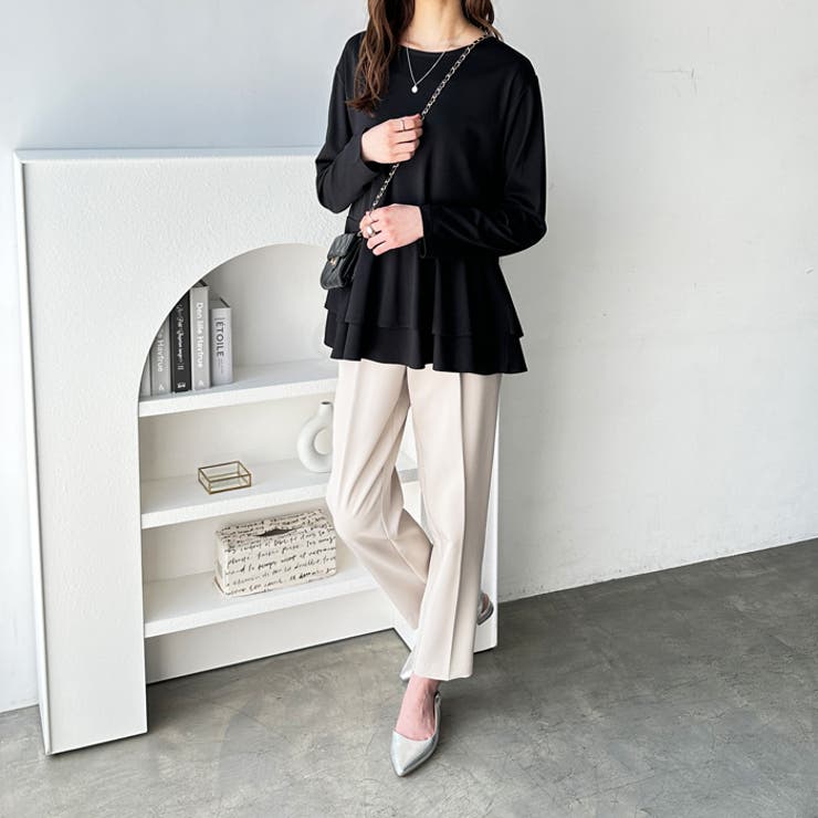 きれいめポンチペプラムティアードカットソー | GeeRA | 詳細画像15