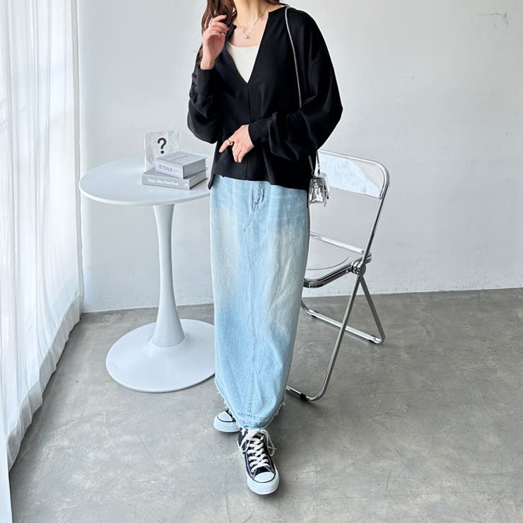 スローブイエナ　Vネックスウェットプルオーバー Sawaguchi .Vネックスウェット | スローブ イエナ(SLOBE IENA