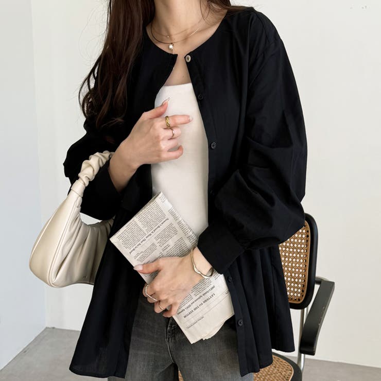 羽織りにもなる！ペプラムシャツチュニック | GeeRA | 詳細画像34 