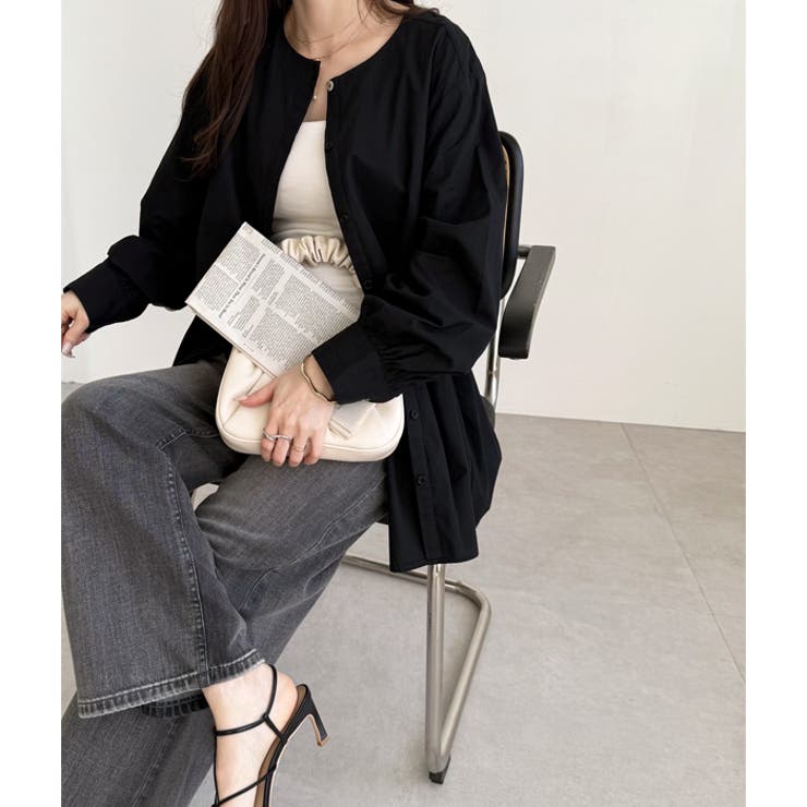 羽織りにもなる！ペプラムシャツチュニック | GeeRA | 詳細画像35 