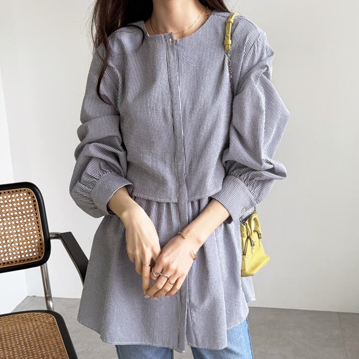 羽織りにもなる！ペプラムシャツチュニック | GeeRA | 詳細画像44 