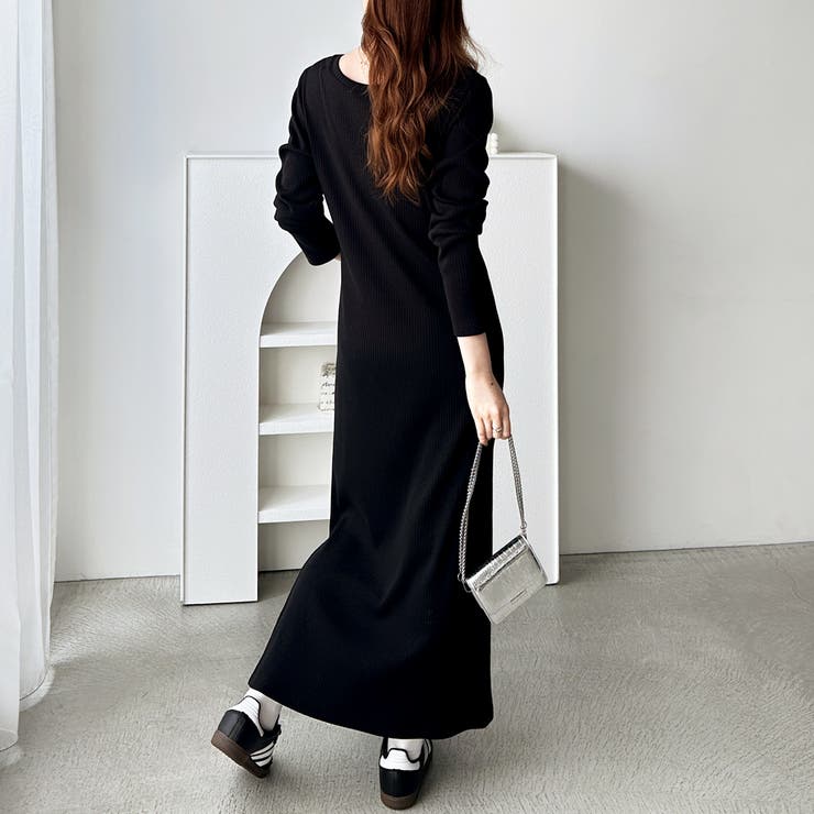 全骨格対応！前後２ＷＡＹ細見えリブワンピ | GeeRA | 詳細画像10 