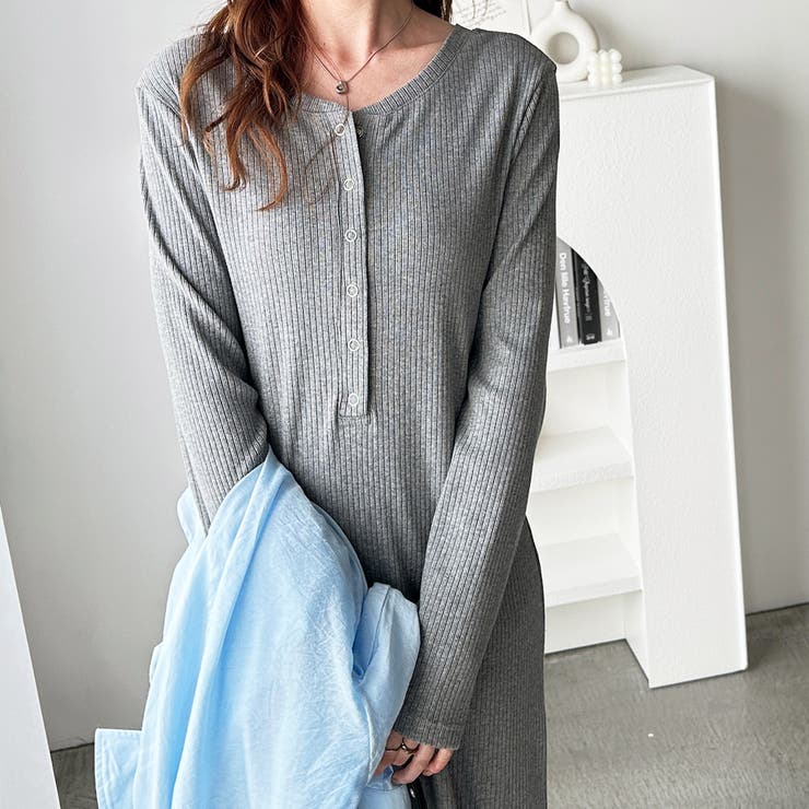 全骨格対応！前後２ＷＡＹ細見えリブワンピ | GeeRA | 詳細画像22 