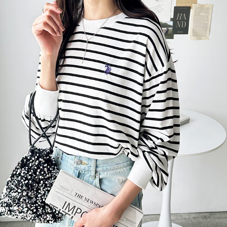 【Ｕ．Ｓ． ＰＯＬＯ ＡＳＳＮ．】配色ラインロンＴ | GeeRA | 詳細画像25 