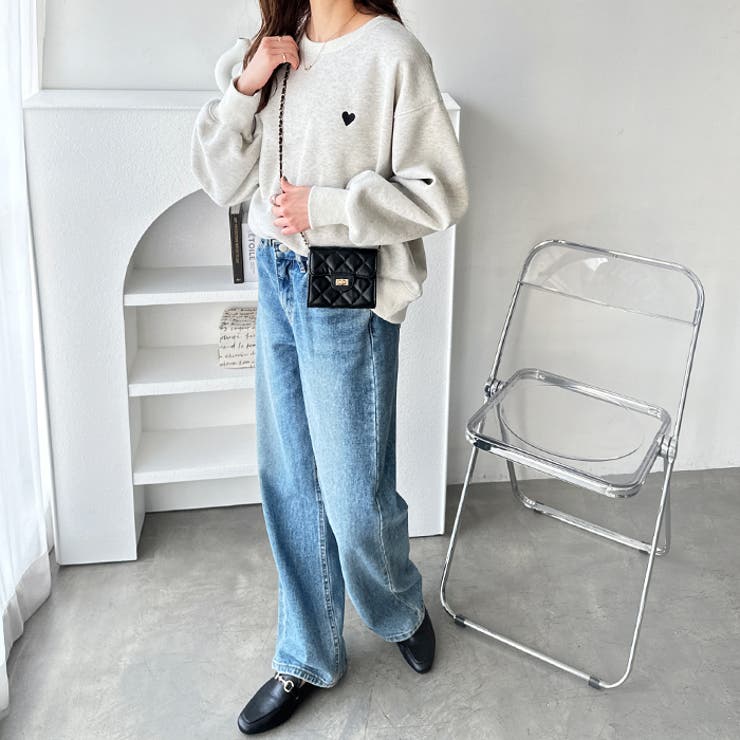 ロゴ＆ハート刺しゅう裏起毛スウェット | GeeRA | 詳細画像20 