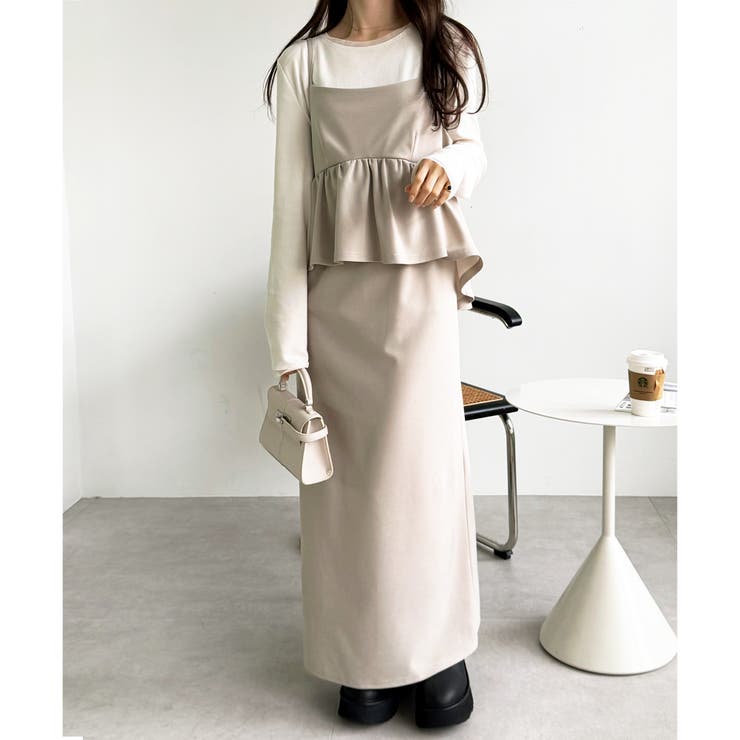 楽ちん！ペプラムキャミワンピース | GeeRA | 詳細画像16 